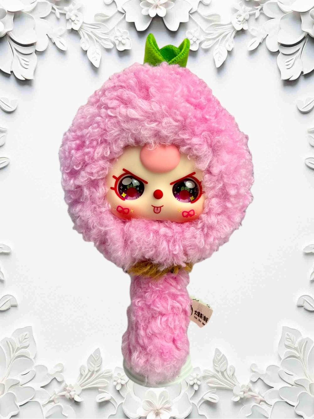 Baby Three BRUSH “Bamboo Shoot” Comb Your Hair Pink Bag Charm Plush Blind Box